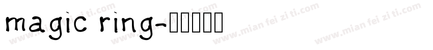 magic ring字体转换
